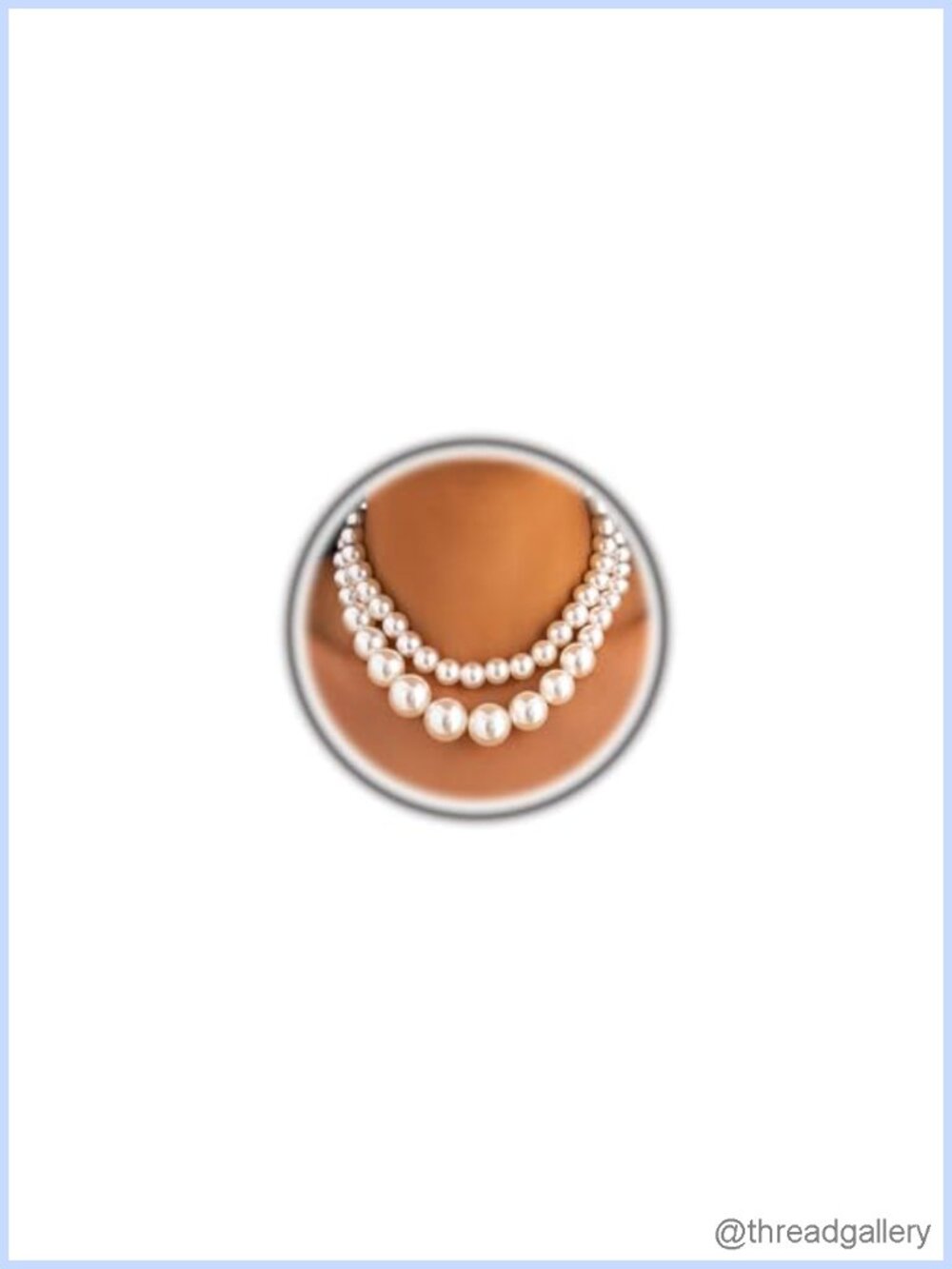 Chunky Pearl Layered Choker Necklace Women Boho Statement Jewelry